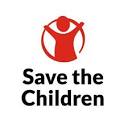 Save the Children Icon Red Child on white background