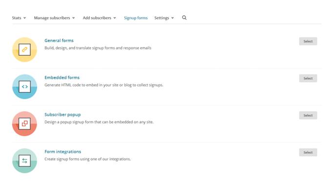 MailChimp Signup Forms Increase Email List Building.
